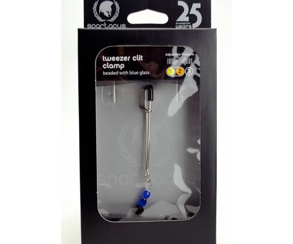 Tweezer Clit Clamp W-blue Beads