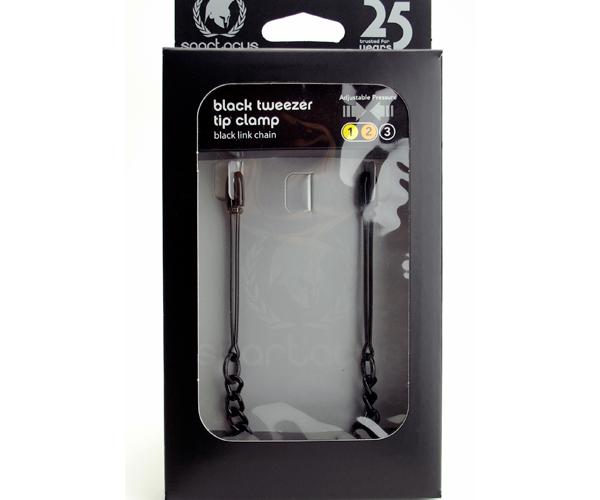 Black Tweezer Clamp W-link Chain