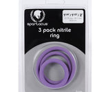 Nitrile Cock Ring Set-purple