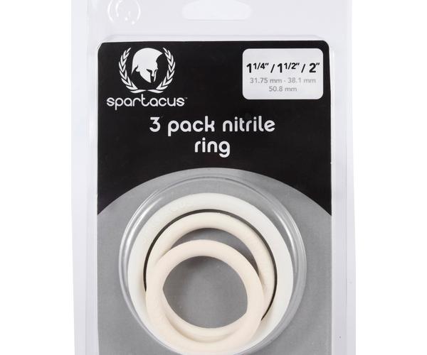 Nitrile Cock Ring Set-white