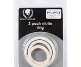 Nitrile Cock Ring Set-white