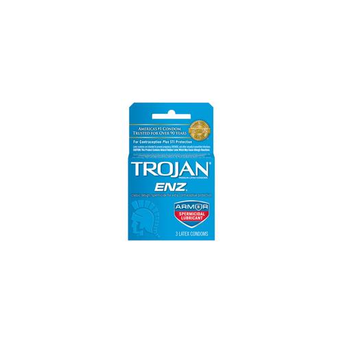 Trojan Enz Spermicidal 3pk