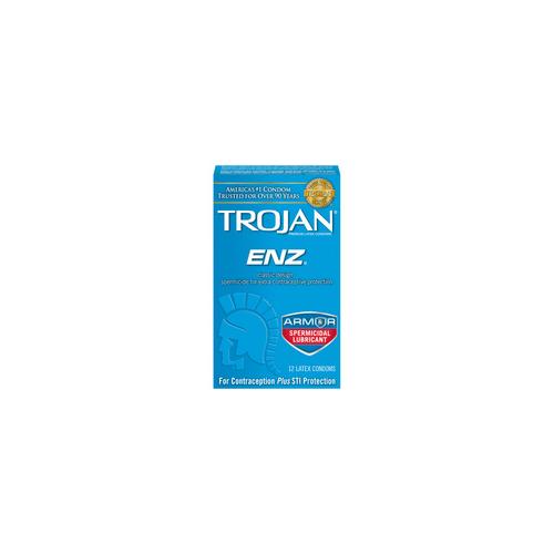 Trojan Enz Spermicidal 12 Pack