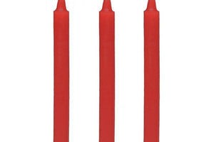 Master Series Fire Sticks Fetish Drip Candle Set Of 3 Red