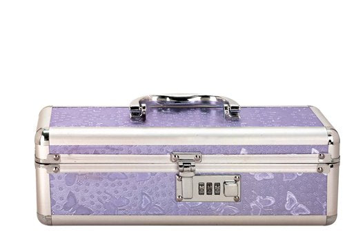 Lockable Vibrator Case Purple Small - iVenuss