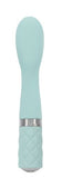 Pillow Talk Sassy G Spot Vibe W-swarovski Crystal Teal - iVenuss