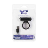 Power Bullet Cosmic Cock Ring W- Bullet Black