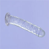 Addiction Crystal 7 Vertical Dong Clear Tpe W- Bullet "