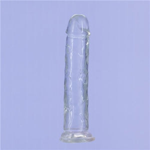Addiction Crystal 7 Vertical Dong Clear Tpe W- Bullet "