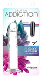 Addiction Crystal 7 Vertical Dong Clear Tpe W- Bullet 