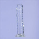 Addiction Crystal 8 Vertical Dong Clear Tpe W- Bullet "