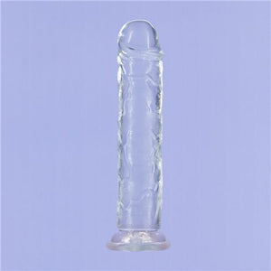 Addiction Crystal 9 Vertical Dong Clear Tpe W- Bullet "
