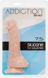 Addiction 100% Silicone Brad 7.5 Beige " - iVenuss