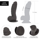 Addiction 100% Silicone Ben 7 Black(out May) " - iVenuss