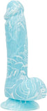 Addiction 100% Silicone Luke 7.5 Blue Gid " - iVenuss