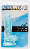Addiction 100% Silicone Luke 7.5 Blue Gid " - iVenuss