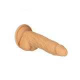Naked Addiction 8in Rotating & Vibrating Dong Caramel