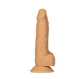 Naked Addiction 8in Rotating & Vibrating Dong Caramel