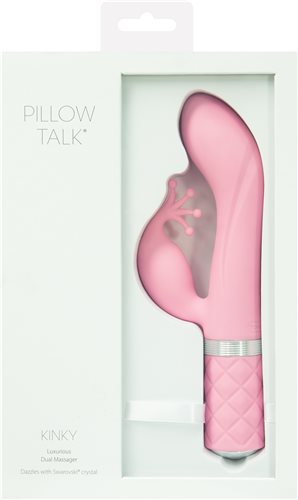 Pillow Talk Kinky Clitoral W- Swarovski Crystal Pink - iVenuss