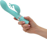 Pillow Talk Kinky Clitoral W- Swarovski Crystal Teal - iVenuss