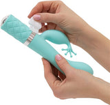 Pillow Talk Kinky Clitoral W- Swarovski Crystal Teal - iVenuss