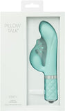 Pillow Talk Kinky Clitoral W- Swarovski Crystal Teal - iVenuss