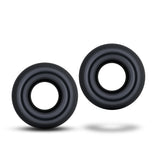 Stay Hard Donut Rings Oversized Black - iVenuss