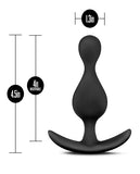 Anal Adventures Platinum Wave Plug Black - iVenuss