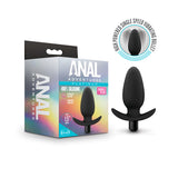 Anal Adventures Platinum Silicone Saddle Plug Black