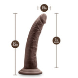 Au Naturel Jack 7in Dildo Chocolate