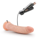 Dr. Skin 8.5 Vibrating Realistic Cock W-suction Cup Vanilla" - iVenuss