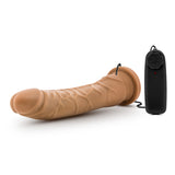 Dr. Skin 8.5 Vibrating Realistic Cock W-suction Cup Mocha" - iVenuss