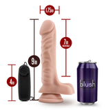 Dr. Skin Dr. James 9in Vibrating Cock W- Suction Cup Vanilla - iVenuss