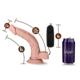 Dr. Skin Dr. Sean 8in Vibrating Cock W- Suction Cup Vanilla - iVenuss