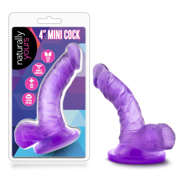 Naturally Yours 4 Mini Cock Purple " - iVenuss