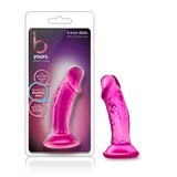 B Yours Sweet N Small 4in Dildo W- Suction Cup Pink - iVenuss