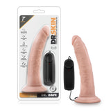 Dr. Skin Dr. Dave 7in Vibrating Cock W- Suction Cup Vanilla - iVenuss