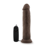 Dr. Skin Dr. Throb 9.5in Vibrating Cock W- Suction Cup Chocolate - iVenuss