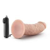 Dr. Skin Dr. Joe 8in Vibrating Cock W- Suction Cup Vanilla - iVenuss