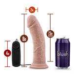Dr. Skin Dr. Joe 8in Vibrating Cock W- Suction Cup Vanilla - iVenuss