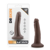 Dr Skin 5.5 Cock W- Suction Cup Chocolate " - iVenuss