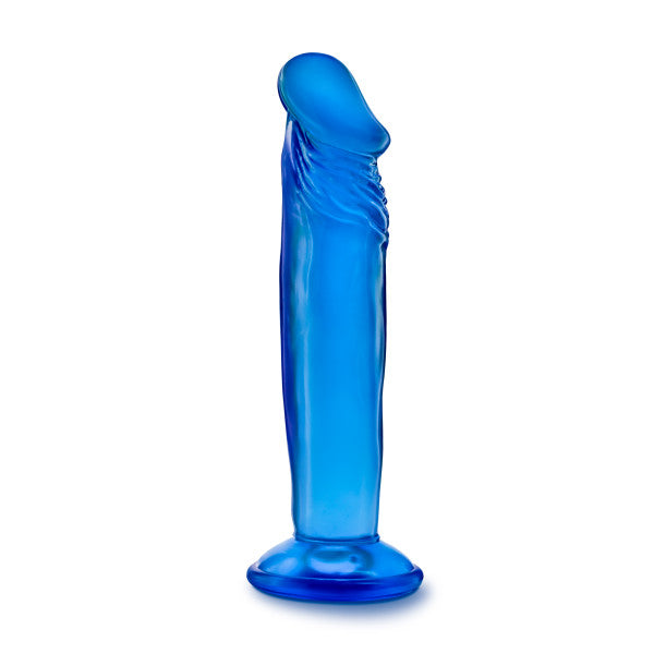 B Yours Sweet N Small 6in Dildo W- Suction Cup Blue - iVenuss