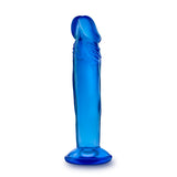 B Yours Sweet N Small 6in Dildo W- Suction Cup Blue - iVenuss