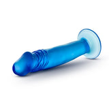 B Yours Sweet N Small 6in Dildo W- Suction Cup Blue - iVenuss
