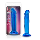 B Yours Sweet N Small 6in Dildo W- Suction Cup Blue - iVenuss