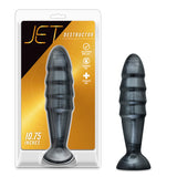 Jet Destructor Carbon Metallic Black Butt Plug - iVenuss