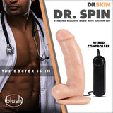 Dr. Skin Dr. Spin 7in Gyrating Realistic Dildo Vanilla