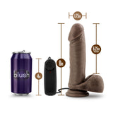 X5 Plus 8in Gyrating Vibrating Cock Chocolate - iVenuss