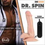 Dr. Skin Dr. Spin 6in Gyrating Realistic Dildo Vanilla
