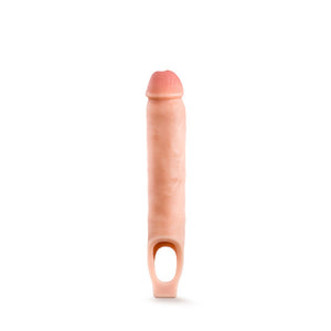 Performance Plus 11.5in Silicone Cock Sheath Penis Extender Vanilla - iVenuss